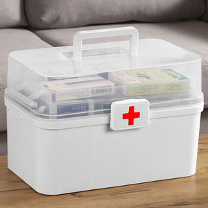 医药箱家庭装药品收纳盒家用医疗箱急救箱便携带手提多层大容量