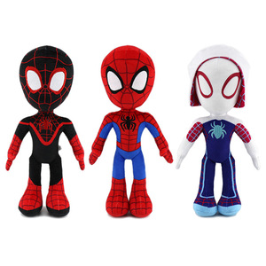复仇者联盟蜘蛛侠和他的神奇朋友毛绒公仔卡通玩具布娃娃生日礼物