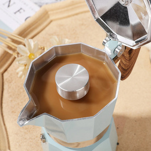 防扑盖铝制摩卡咖啡壶防溅器304不锈钢摩卡壶专用防喷帽可定