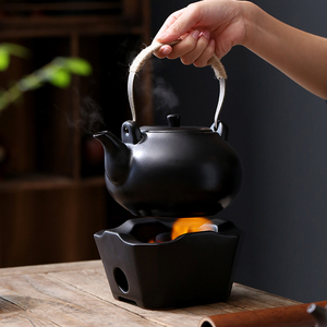 炭火炉煮茶器煮茶壶复古风茶馆家用户外茶具煮茶温茶烧炭小火炉