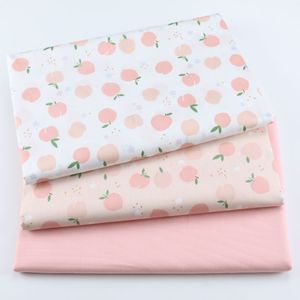 水果水蜜桃印花卡通全棉布儿童卧室床品宝宝娃衣罩衣包被纯棉布料