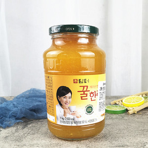 处理25年1月韩国丹特蜂蜜汉拿峰柑橘茶1kg蜂蜜柚子果味茶柑桔茶