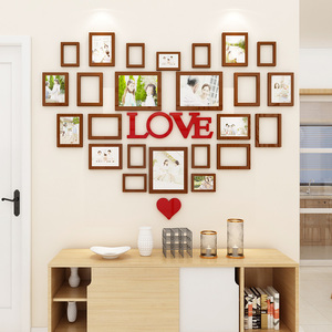 创意爱心照片墙客厅卧室沙发现代简约背景墙面3d立体墙贴画装饰品