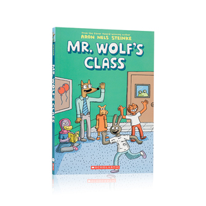 英文原版 Mr. Wolf's Class #1 The First Day of School老狼先生的教室6-9岁儿童扩展课外阅读平装桥梁书 英语早教认知生活故事书