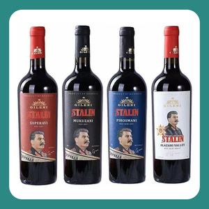 格鲁吉亚原瓶进口干红葡萄酒斯大林干红晚安酒微醺红酒750ML包邮