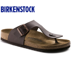 Birkenstock夏季软木鞋床平底情侣时尚休闲人字拖夹趾拖鞋Ramses