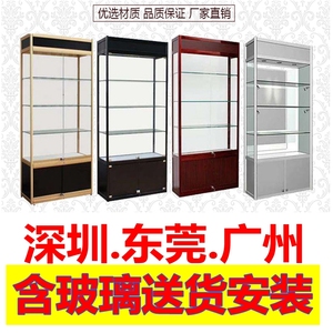 深圳精品展示柜礼品透明陈列柜工厂样品玻璃药店展柜定做产品柜子