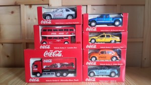 香港7-11限量2000年可口可乐Coca-Cola汽车模型7款