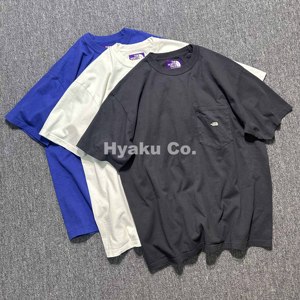 【现货】TNF北面紫标24ss Monkey time店铺联名 定番7oz短袖T恤