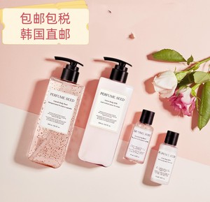 直邮韩国THE FACE SHOP 菲诗小铺玫瑰果茉莉花身体乳沐浴露套装