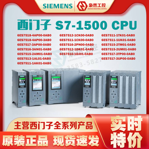 西门子PLC CPU1518 1517 1516 1515 1513 1512 1511-1 2 3 4PN/DP
