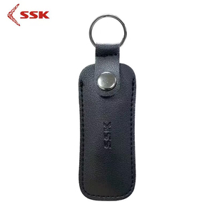 SSK飚王 U盘保护套 迷你网银盾U盘收纳小套包 便携皮质钥匙环防丢