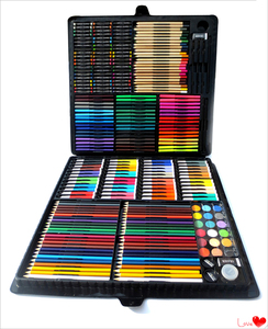 儿童出口欧盟bellacio绘画笔画画组合套装258支水彩笔油画棒蜡笔