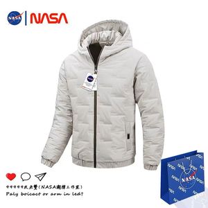 NASA丨官网联名丨品牌清仓丨轻薄羽绒服男士棉衣保暖外套冬季潮牌