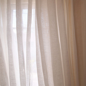 2.8米宽100%纯亚麻纱布 唯美阳光房纯色纱帘床幔窗帘 床品装饰布