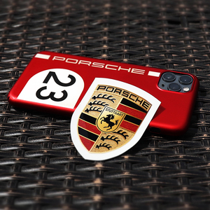 Porsche/保时捷原厂正品盾徽贴画贴纸随意贴LOGO徽标个性贴标签