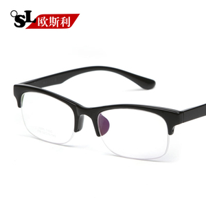 欧斯利近视眼镜半框 男女款 可配成品大框眼镜架 超轻tr90眼镜框