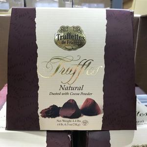 有货 美国Truffles 松露自然原味巧克力可可进口零食礼盒1kg
