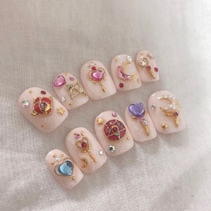 美少女战士美甲贴片少女裸粉假指甲片可爱卡通手工美甲成品 阿里巴巴找货神器 美少女战士美甲贴片少女裸粉假指甲片可爱卡通手工美甲成品 阿里巴巴找货神器