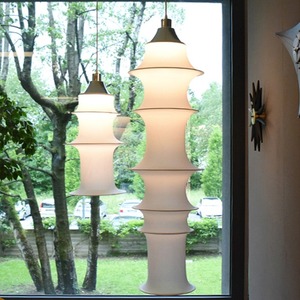 日式创意现代侘寂客厅餐厅禅意茶室卧室吧台中古新中式布艺长吊灯