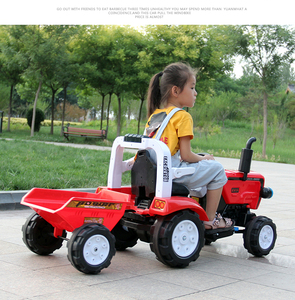 儿童电动手扶拖拉机东方红可坐人大号仿真脚蹬挖土机超大型玩具车
