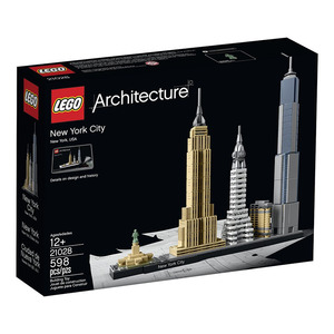 包邮乐高LEGO 建筑天际线 21028 纽约街景21051东京21052