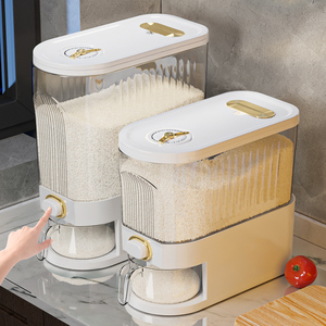 米桶防虫防潮密封家用装米面抽屉米缸储米箱大米收纳盒储存的容器