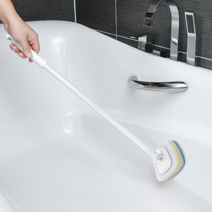 日本进口长柄软毛浴缸刷卫生间清洁海绵刷浴室墙面瓷砖清洁刷子