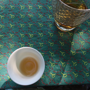 草木深『茶山里』手织布手工刺子绣茶席艺术茶垫餐垫