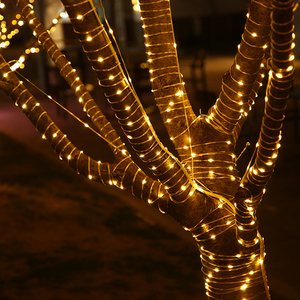 太阳能树枝树干装饰灯 庭院LED绕树防水灯带户外缠树景观氛围彩灯