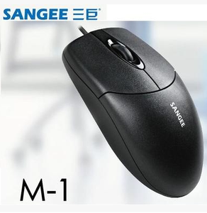 三巨 M1光电鼠标办公商用PS2圆口USB台式电脑笔记本有线鼠标耐用