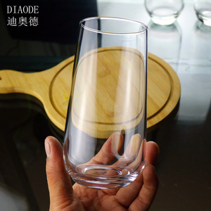 高颜值玻璃杯ins北欧风菱形耐热茶杯酒店餐厅杯子简约网红牛奶杯
