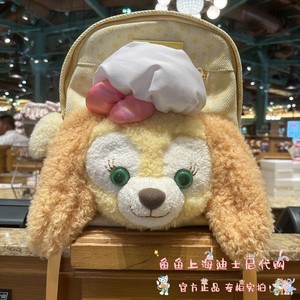 上海迪士尼乐园国内代购卡通可琦安饼饼厨师狗双肩包背包书包毛绒