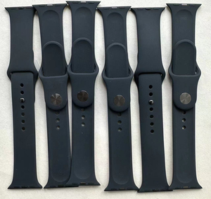二手Apple watch原装硅胶表带 黑色 官方正品