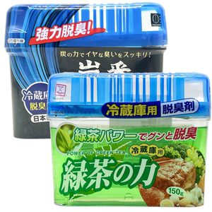 日本进口炭番绿茶冰箱除臭剂150g盒装 家用冰箱冷柜除味 折扣特价