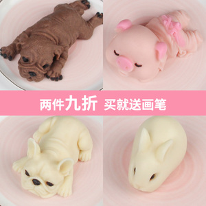 沙皮狗慕斯模具兔子布丁小白兔蛋糕巧克力网红狗狗果冻卡通动物3d
