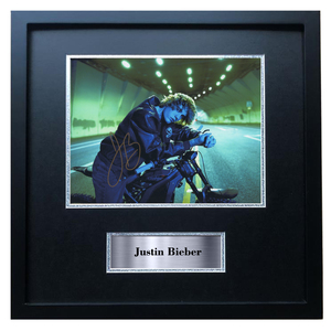 贾斯汀比伯JustinBieber 签名照片复刻相框装饰画海报挂画周边