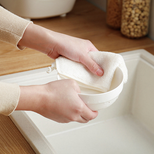 百洁布洗碗布厨房家用清洁白洁布洗碗棉神器洗锅布不沾油洗碗擦