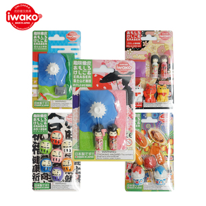 IWAKO学生和风系列橡皮擦 日本趣味仿真造型达摩娃娃招财猫富士山儿童手账文具礼物文创