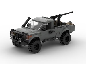 MOC-105134特种作战部队技术战车卡车模型适用乐高拼装积木玩具男
