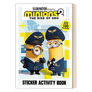 英文原版 Minions 2 The Rise of Gru Sticker Activity Book 小黄人2 格鲁的崛起贴纸 英文版 进口英语原版书籍