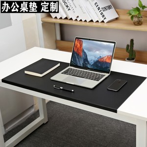 扣边电脑办公写字桌垫挂边商务书写桌垫超大皮革锁线鼠标垫定制作