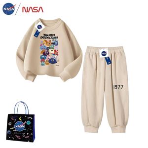 NASA联名正品儿童卫衣套装男女童秋装新款纯棉休闲运动套装洋气潮