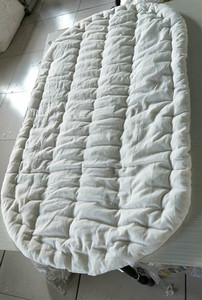 手工制作纯棉棉花宝宝床婴儿床儿童专用床品椭圆形褥子垫被床垫子