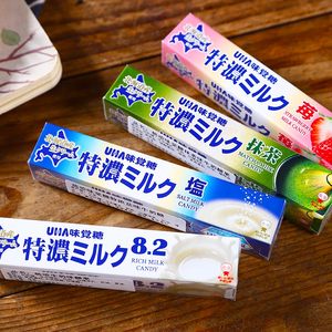 日本进口零食 UHA悠哈8.2塩特浓盐味牛奶糖果抹茶糖少女心喜糖40g