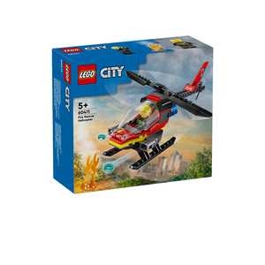 乐高城市60411消防直升机60312男女孩儿童拼装积木玩具礼物60401