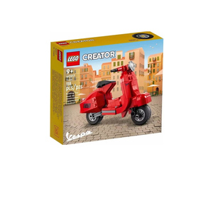 乐高40517迷你摩托车Vespa红色踏板车男女孩儿童积木玩具礼物