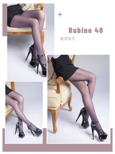 停产西班牙CdR Rubino 40D半透明缎感丝滑油亮连裤袜大码男士可穿