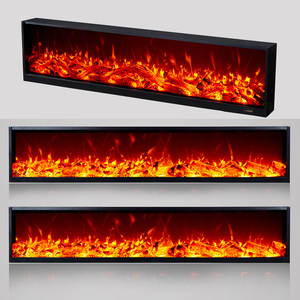 定制欧式电子壁炉芯装饰取暖内嵌式仿真火焰家用KTV变色3D火焰灯