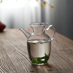 绿茶壶春茶泡茶器仿宋玻璃壶绿茶专用公道杯茶水分离过滤冷泡小壶